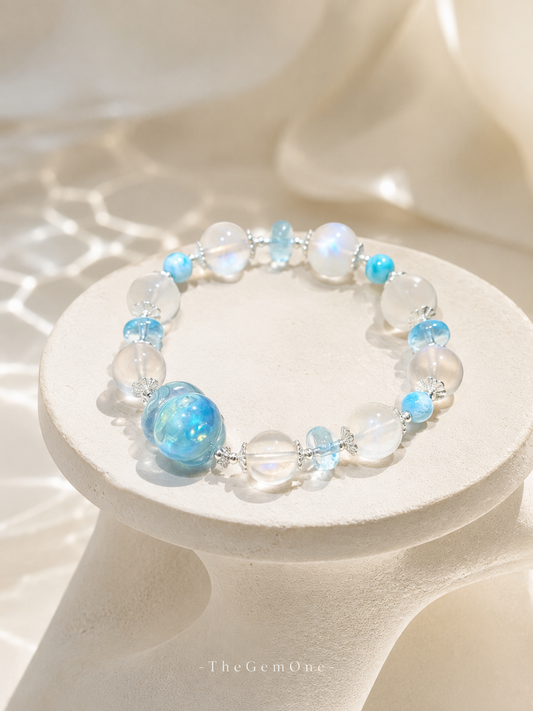 Misty Blue Cat Whispers Bracelet