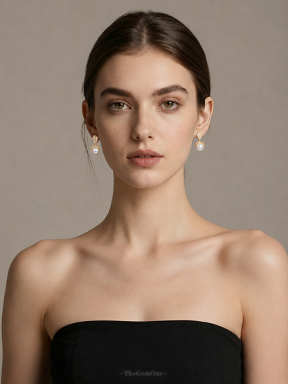 Secret Garden Collection|Tulip Pearl Earrings
