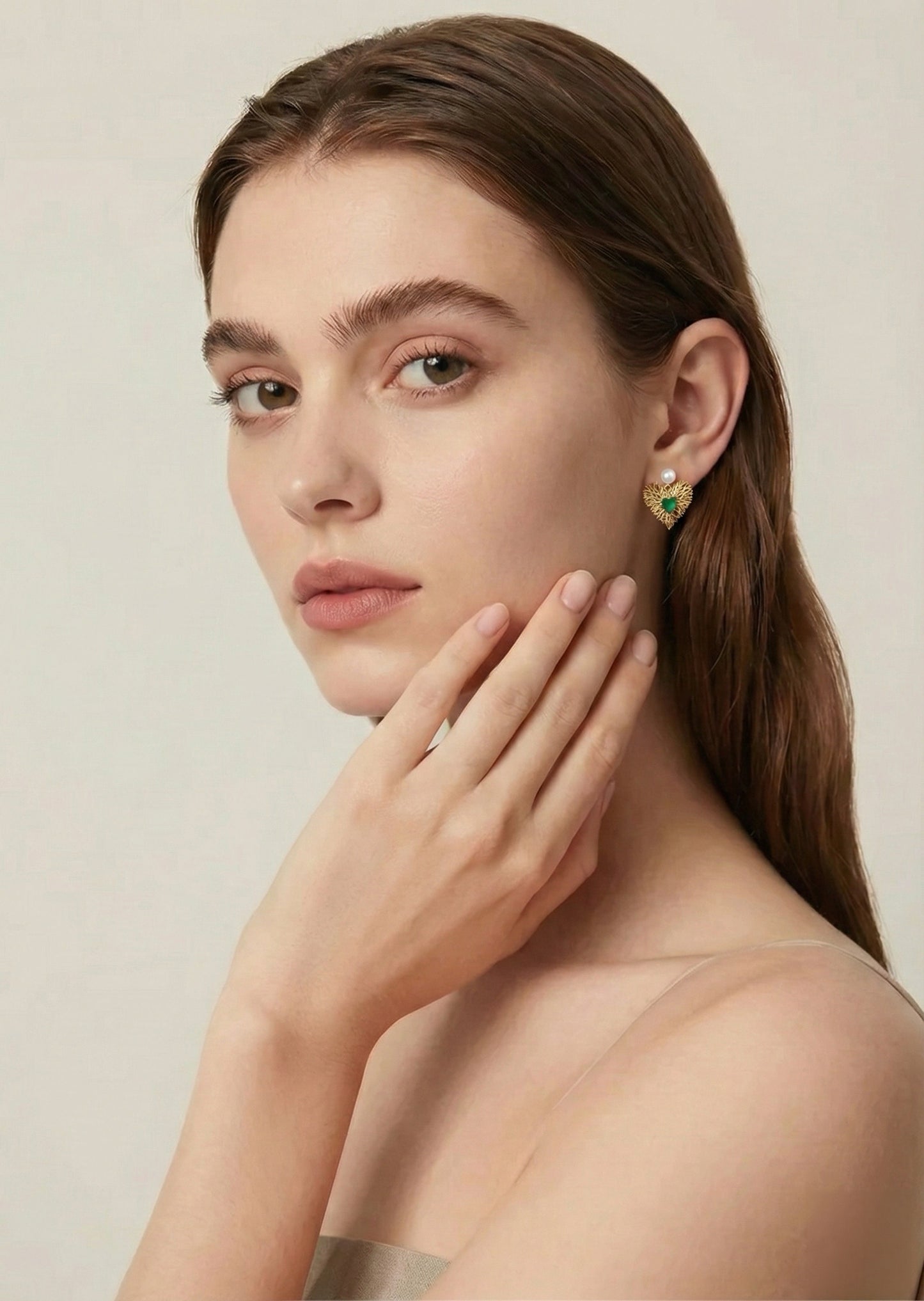 Cultured freshwater Pearl Earring 5.5-6mm