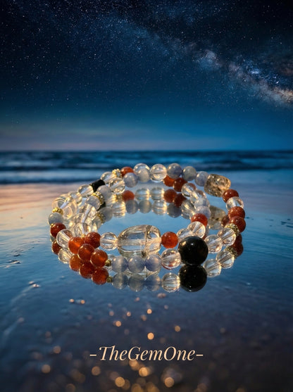 Mixed Stone Double Layer Bracelet