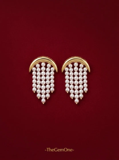 TheGemOne Vintage Baby Pearl Earrings