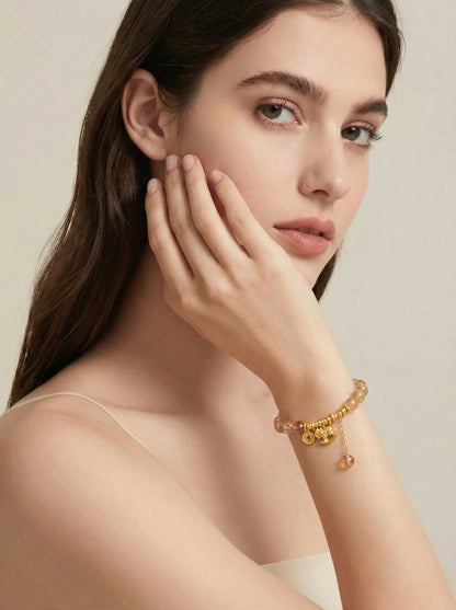 TheGemOne "Rising Wealth" Yellow Phantom 8mm Bracelet