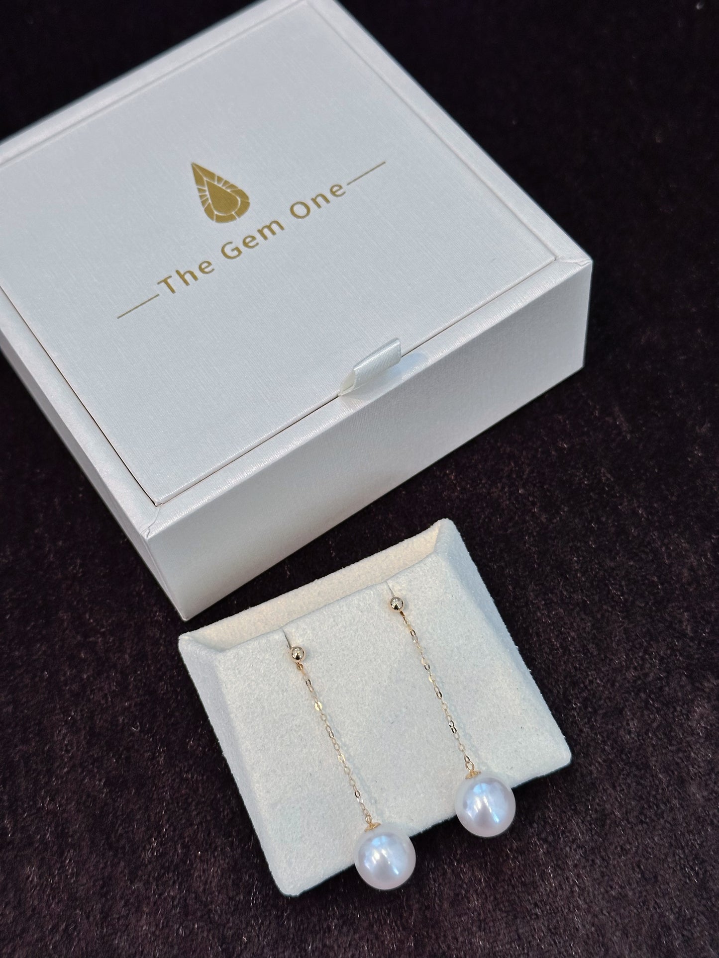 Lustrous Charm 18K Gold Pearl Drop Earrings
