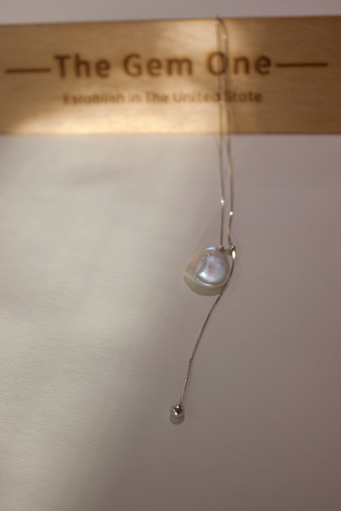 Designed Baroque Necklace with Sterling Silver