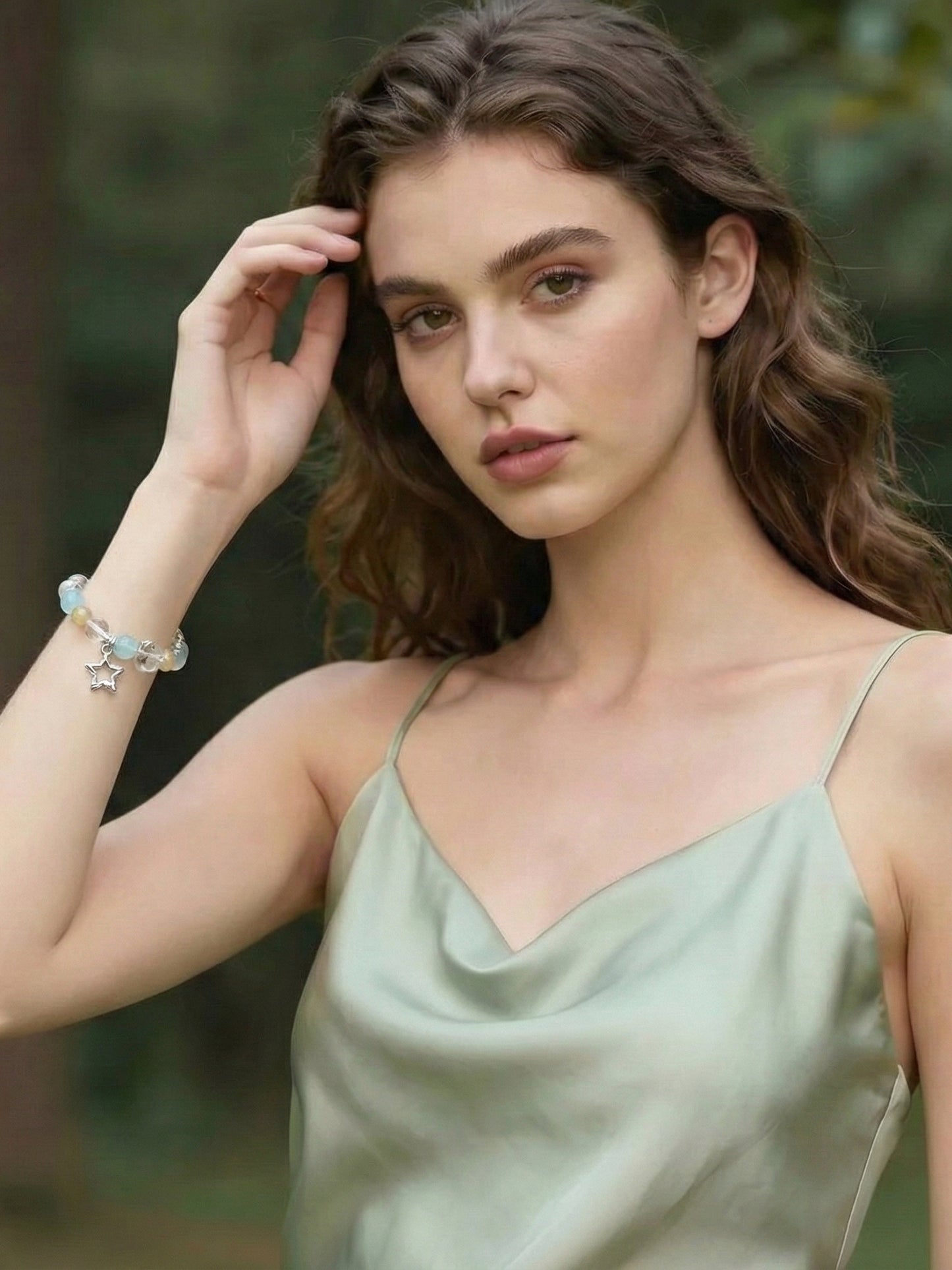 Serene Ocean Calm Healing Crystals Bracelet