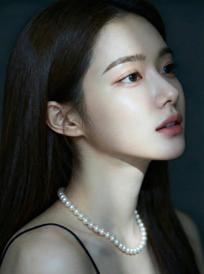 Elegant Single Strand Round Freshwater Pearl Necklace