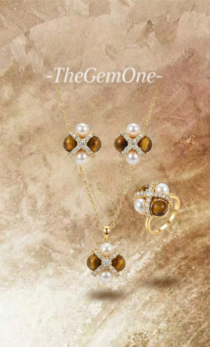 The Vintage Mocha 3-Piece Pearl Gift Set