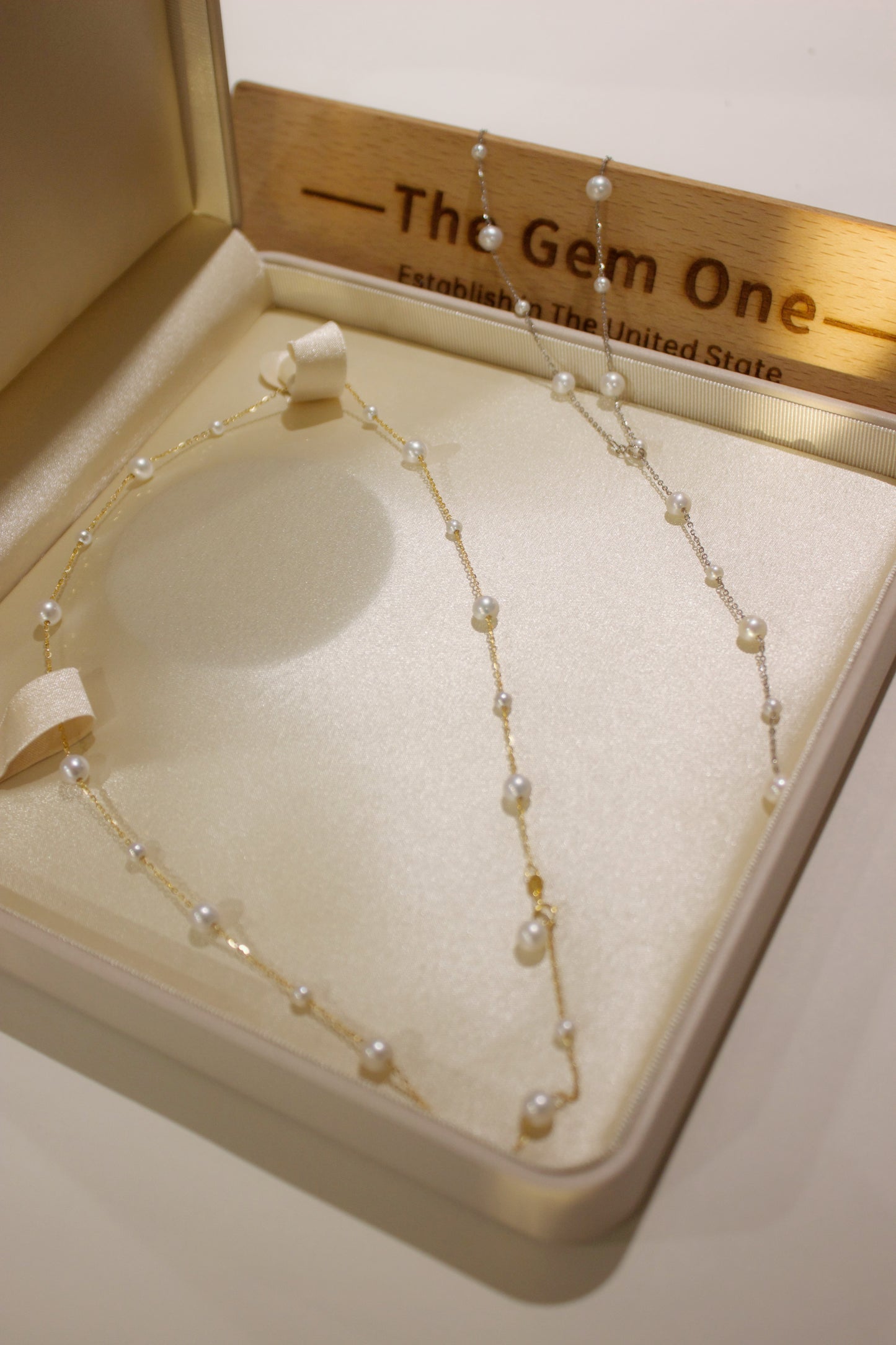Starry Necklace.Cultured Freshwater with S925(sliver/gold) 3.5mm-5.5-6mm