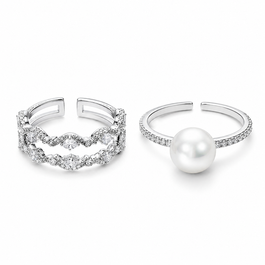 Dual Aura South Sea Pearl Ring