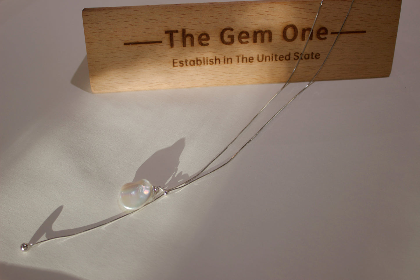 Designed Baroque Necklace with Sterling Silver