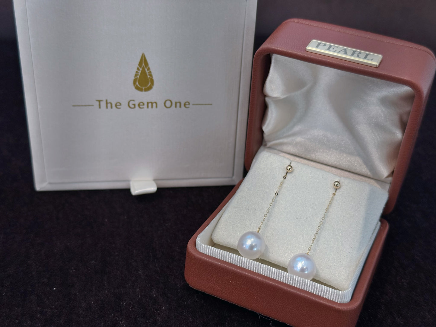Lustrous Charm 18K Gold Pearl Drop Earrings