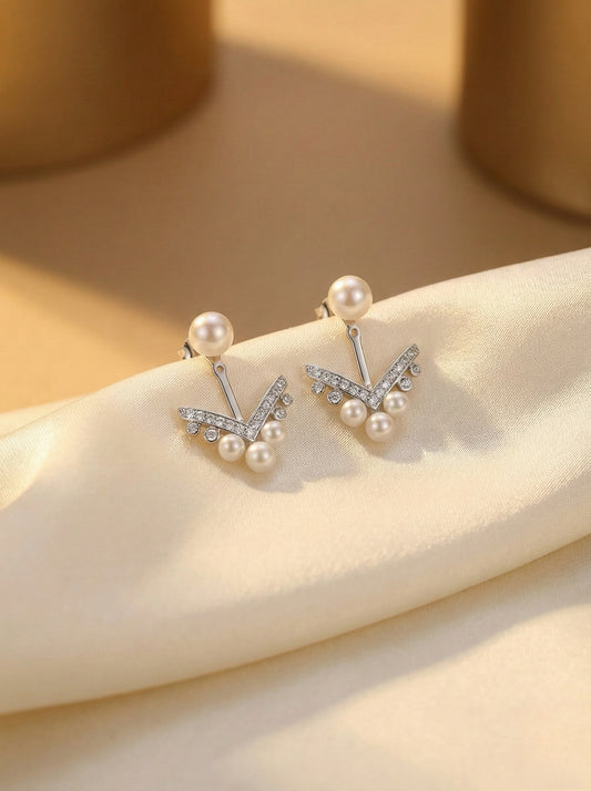 Cultured Freshwater Pearl Earring 3-6.5mm in Sterling Silver (Multiple Uses)