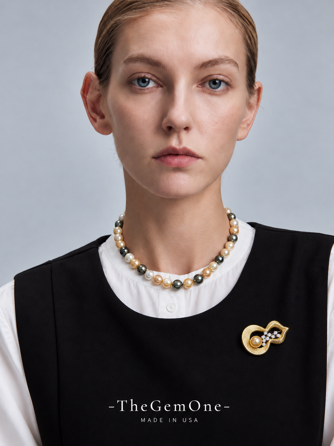 The one Pearl collection : Aurelia Fortune Brooch