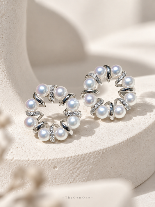The One Pearl Collection Halo No. 16 Earrings