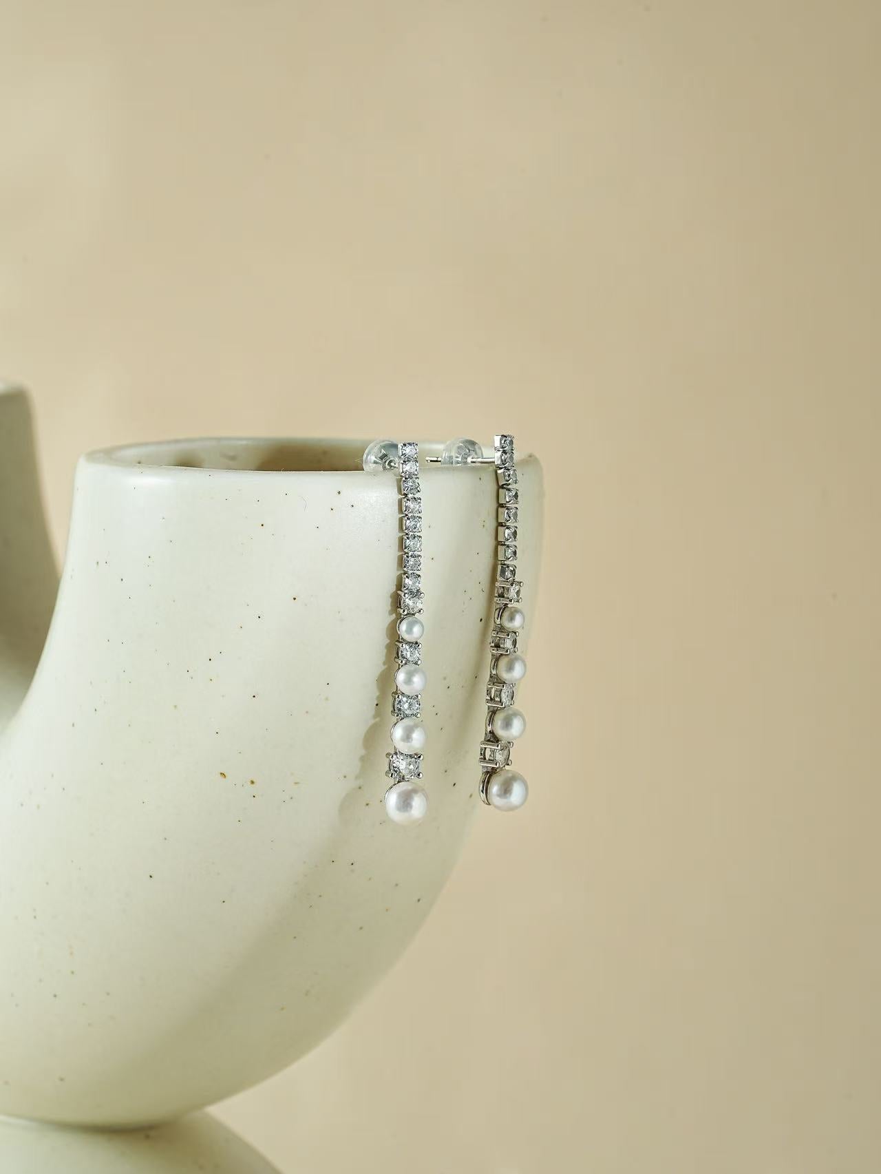 2025FW Tassel Pearl Earrings