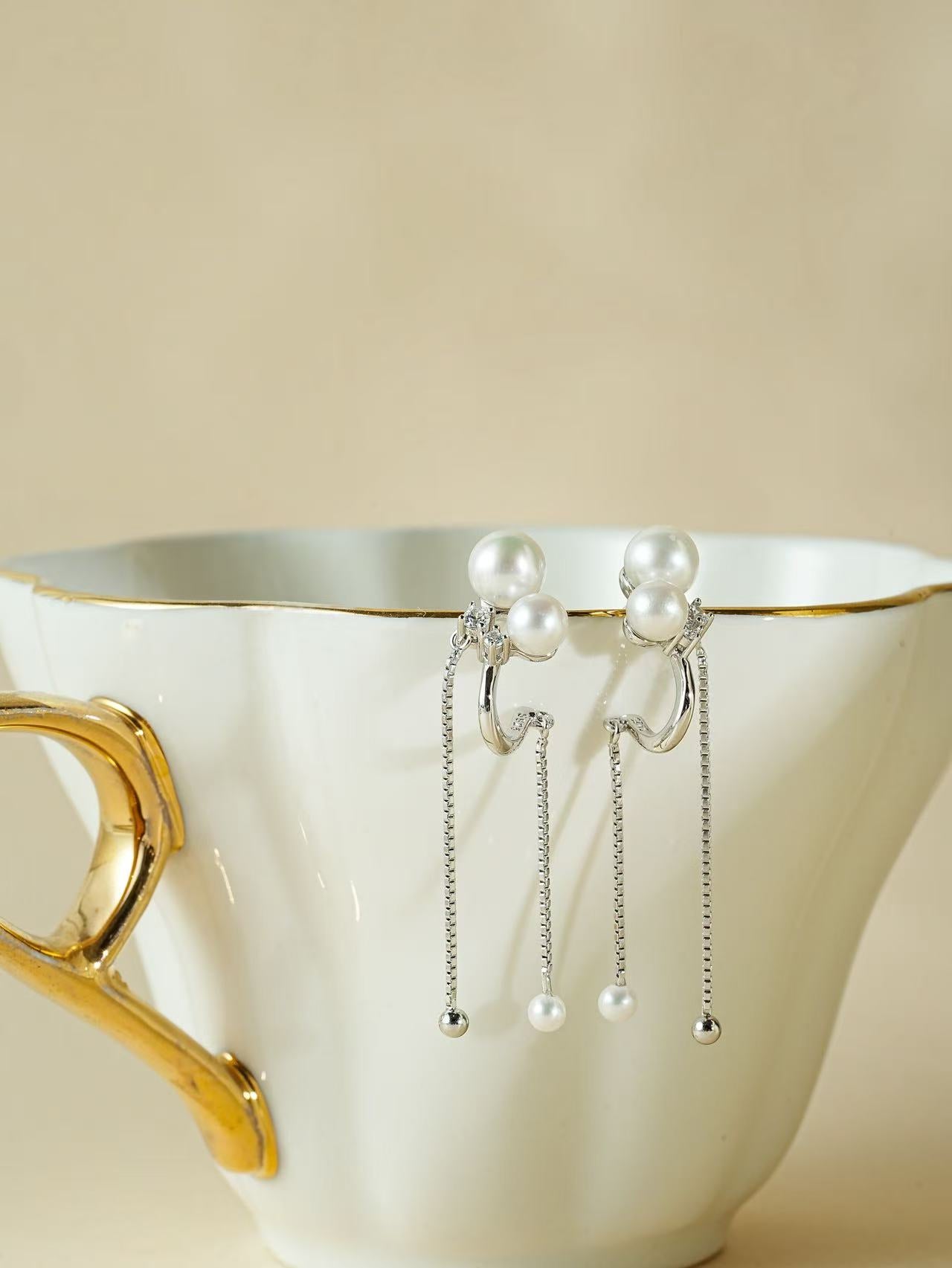 2025FW Afternoon Soirée Collection Pearl Earrings