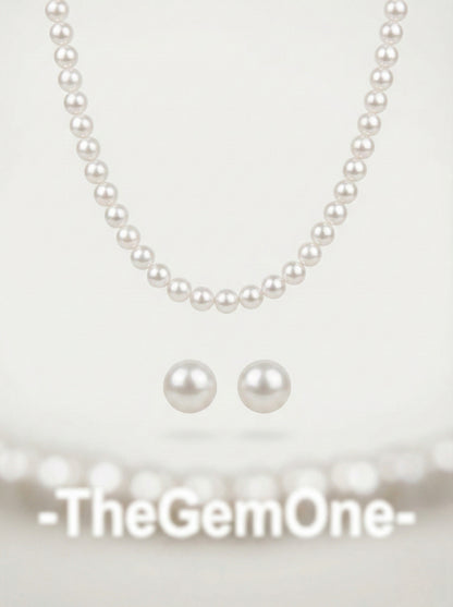 Baby pearl 2pc set Cultured Freshwater Pearl in Sterling Silver 3.5-4.5mm+9-10mm