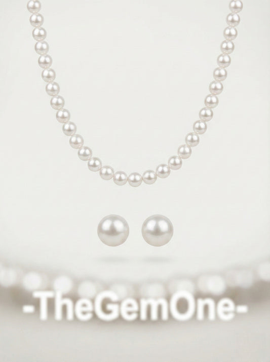 Baby pearl 2pc set Cultured Freshwater Pearl in Sterling Silver 3.5-4.5mm+9-10mm