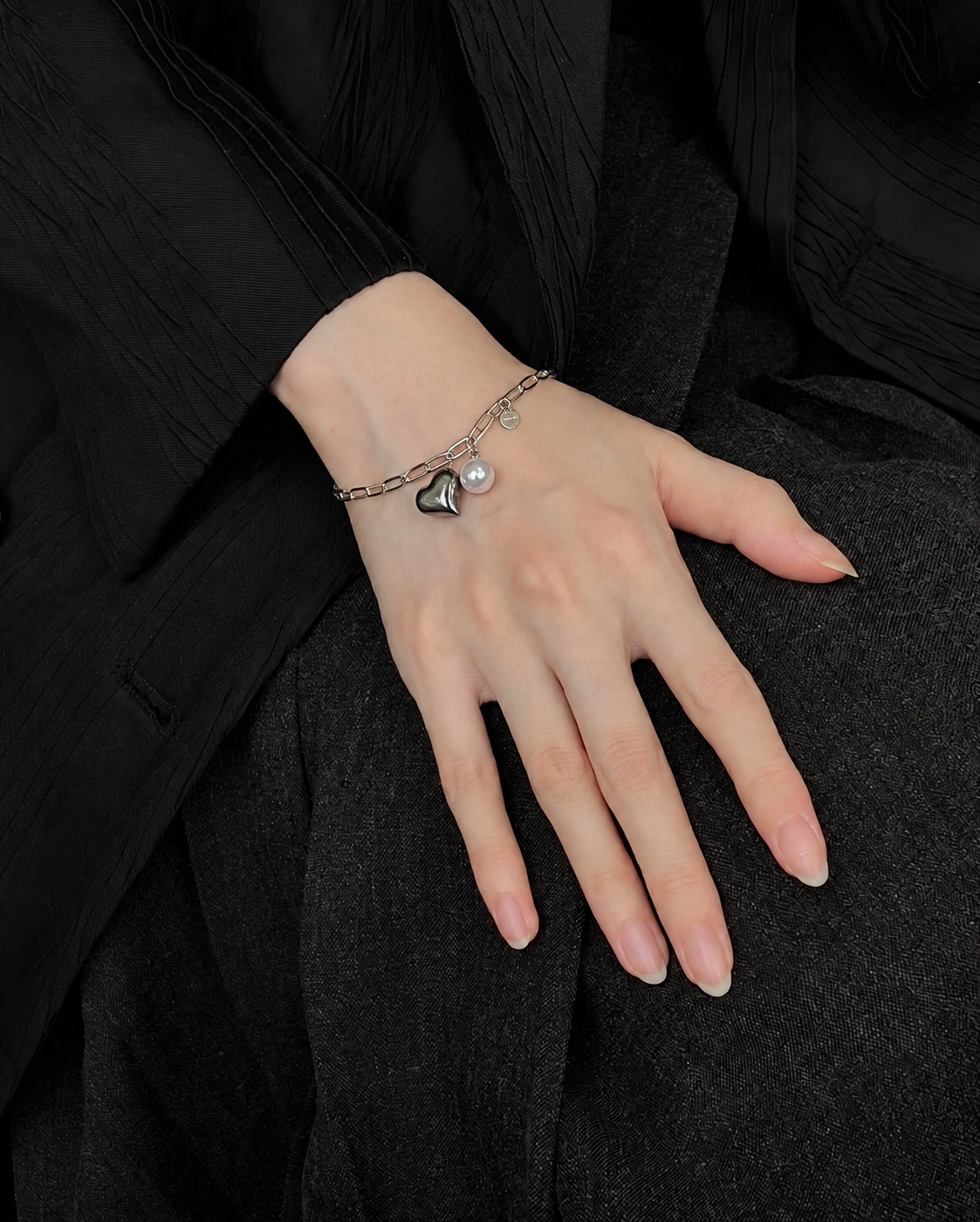 First Love Urban Bracelet: Cultured Freshwater Pearl 7.5-8.5mm in Fine Sterling Silver
