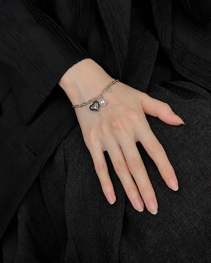 First Love Urban Bracelet: Cultured Freshwater Pearl 7.5-8.5mm in Fine Sterling Silver