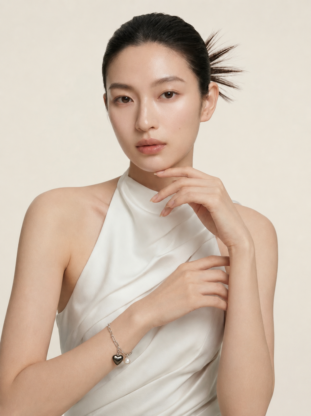 First Love Urban Bracelet: Cultured Freshwater Pearl 7.5-8.5mm in Fine Sterling Silver