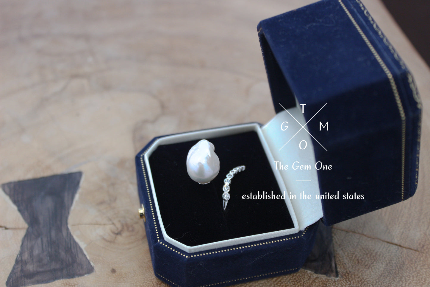 Elegant Baroque Pearl Statement Ring