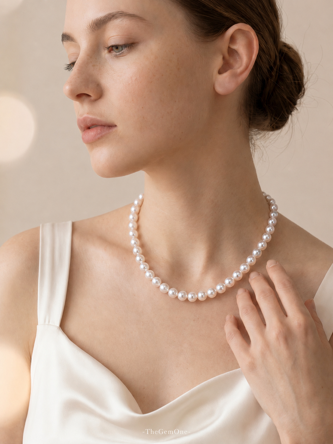 Rosé Lumière Akoya Necklace