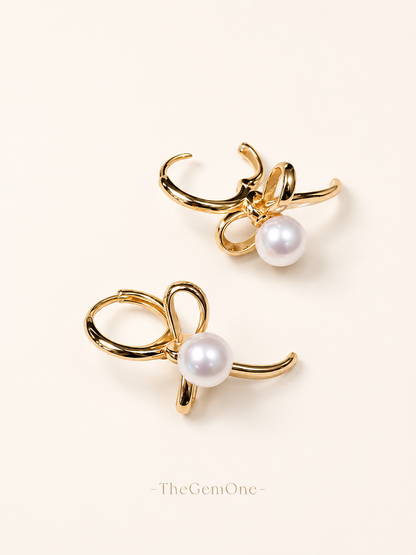 2025SS The First Love Collection: Freshwater Pearl Earring with Sterling Silver