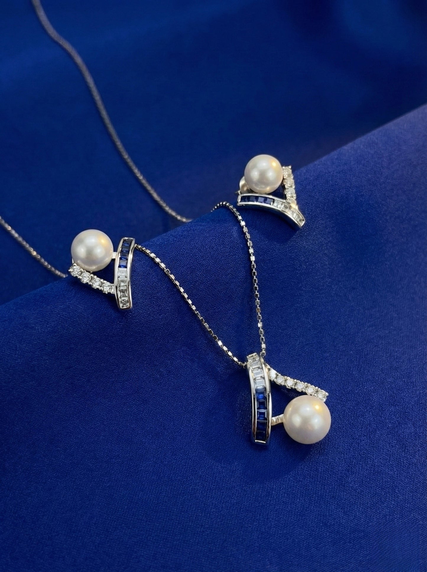 2025ss Born of the Sea 2pc Cultured Freshwater Pearl in Sterling silver