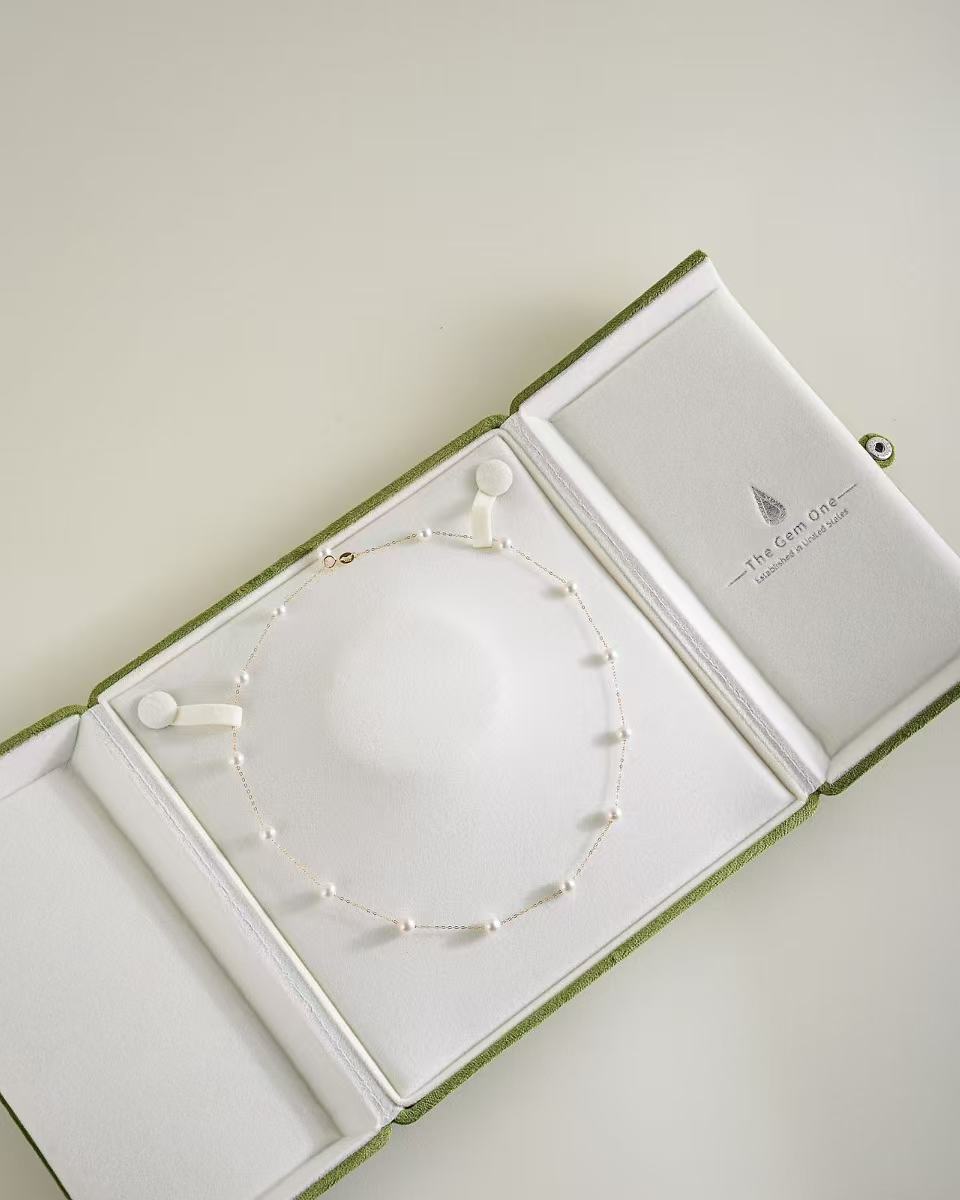 Cultured Freshwater Pearl Necklace 5.5-6.5mm in Sterling Silver