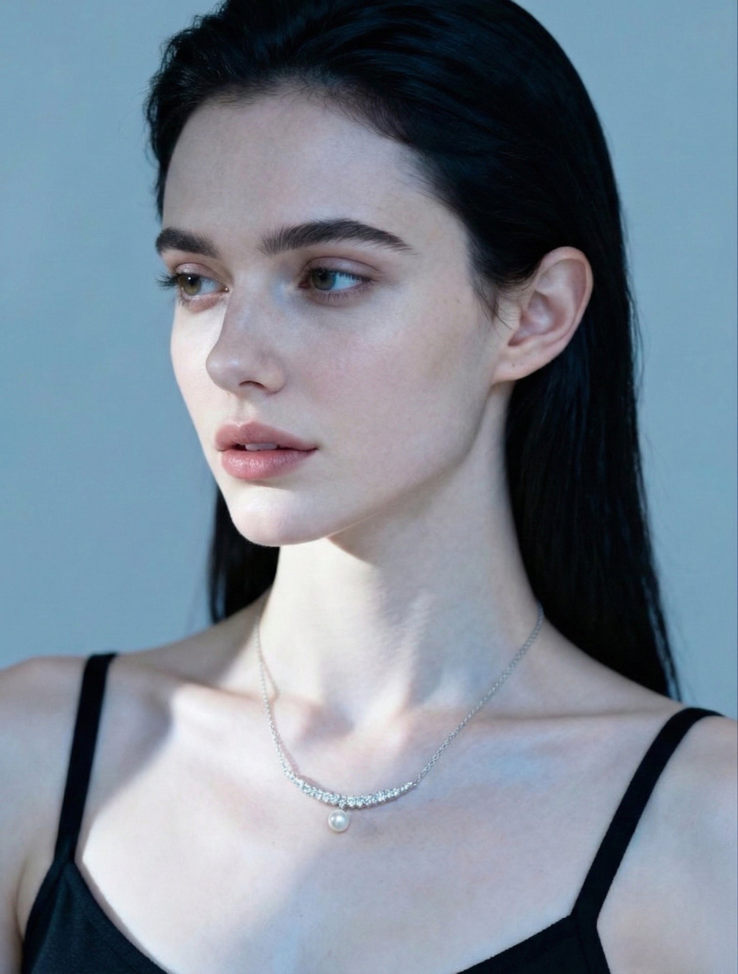 Frostlight Necklace Cultured Freshwater Pearl 8.5-9mm in Sterling Silver