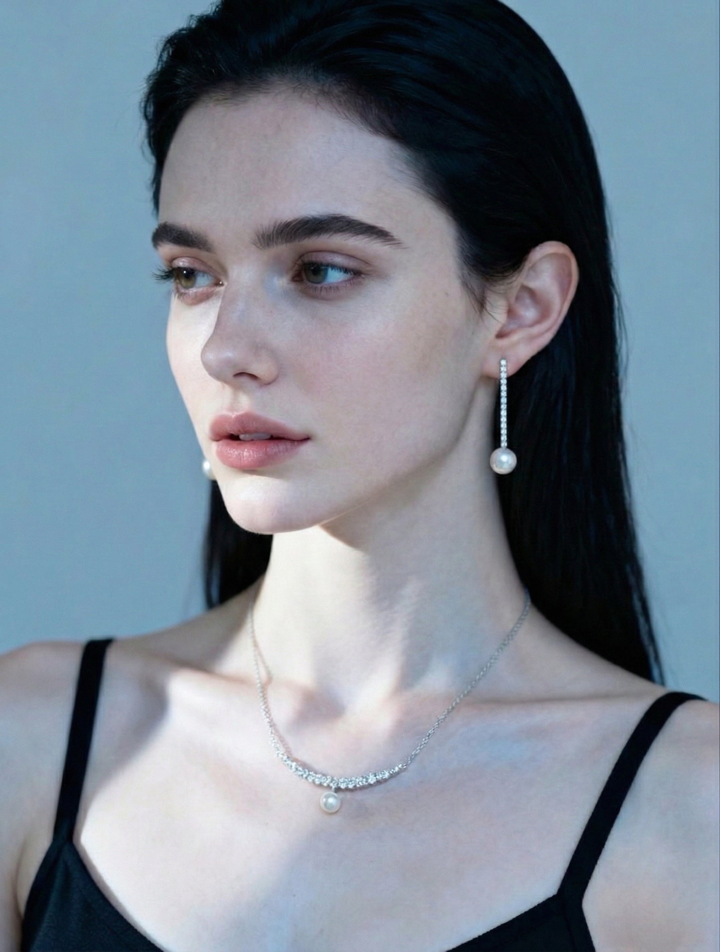 Evening Bloom Collection: Pearl drop Earrings