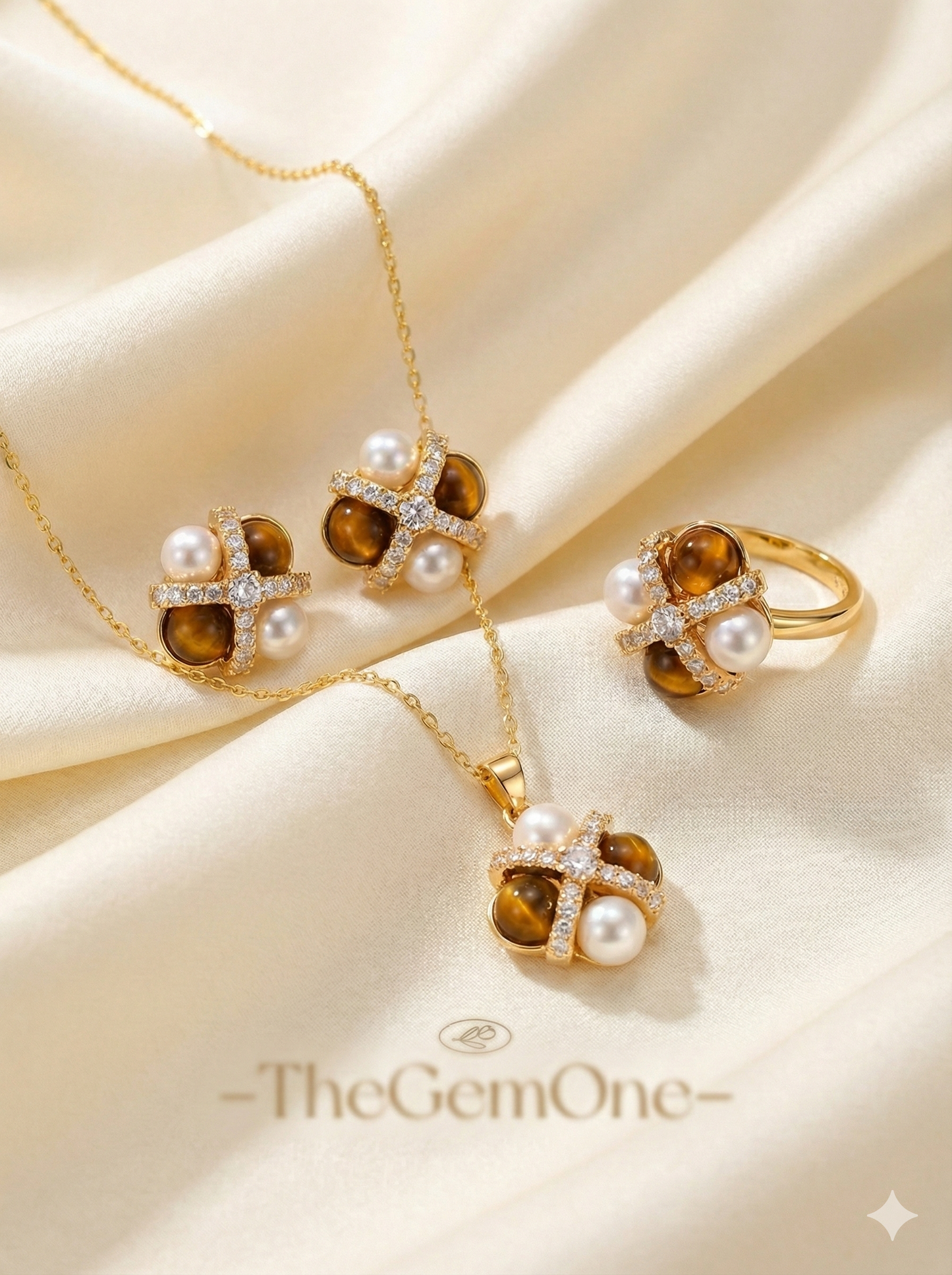 The Vintage Mocha 3-Piece Pearl Gift Set