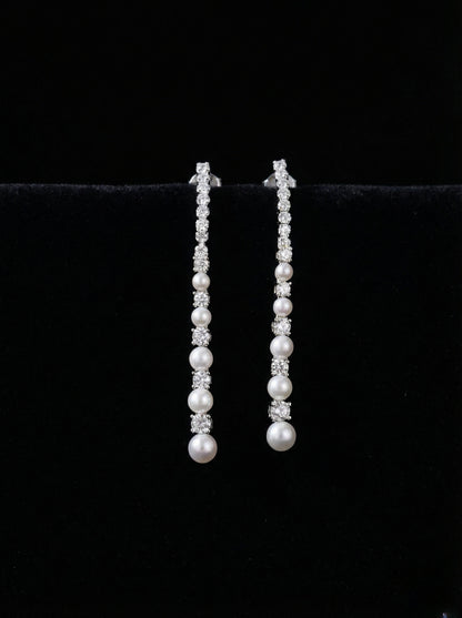 2025FW Tassel Pearl Earrings