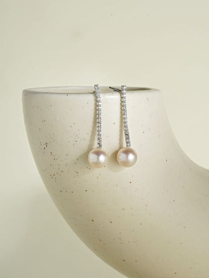 Evening Bloom Collection: Pearl drop Earrings