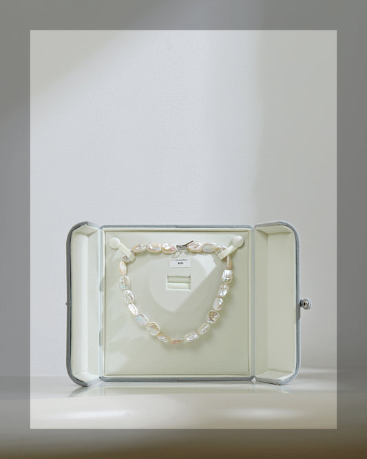 Sophisticated Baroque Pearl Statement Necklace
